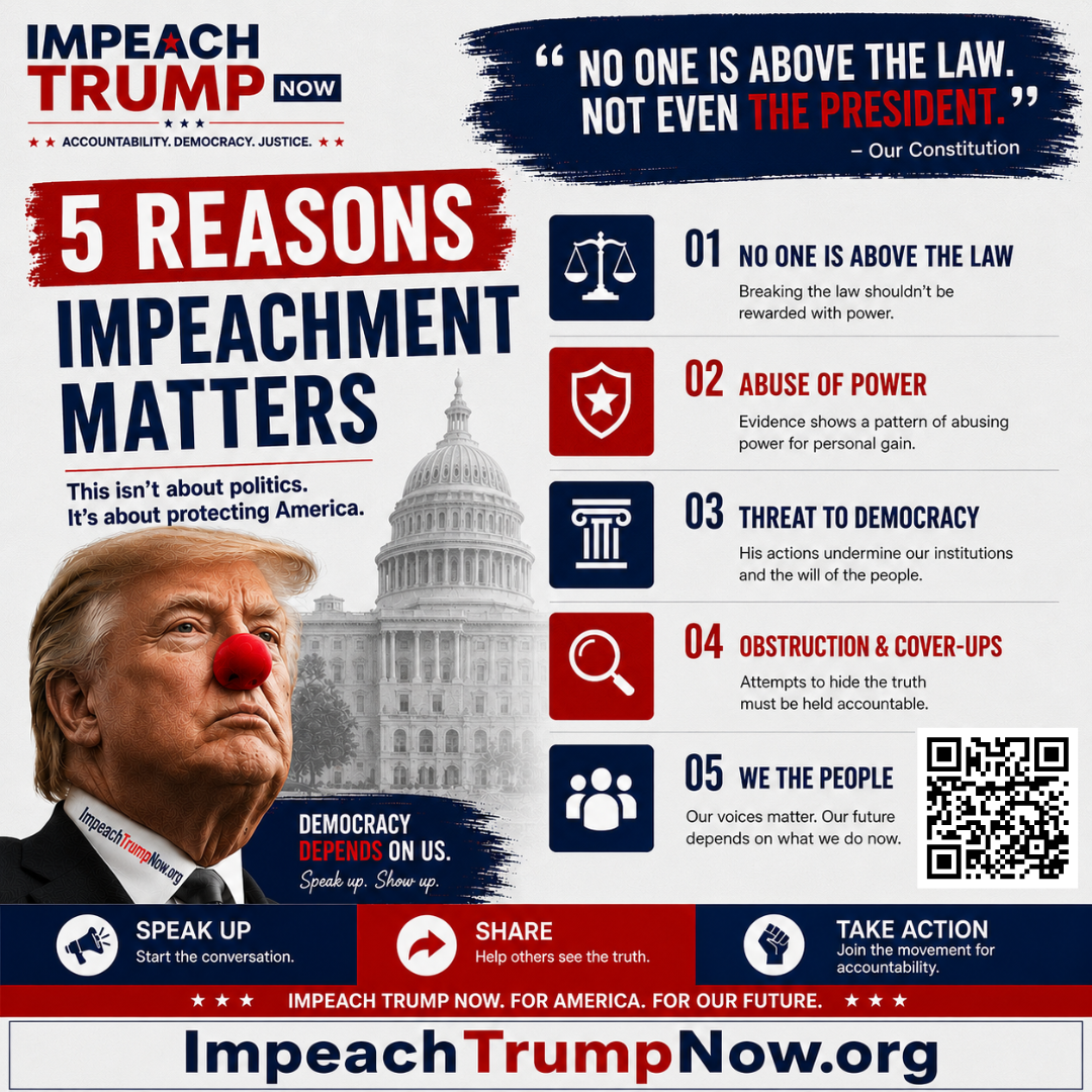 Five reasons impeachment matters poster